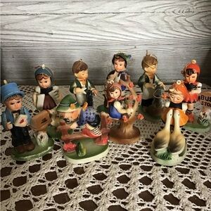 Vintage Hummel Style Christmas Ornaments